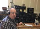 WB2AWQ mil operating position. GO-9 transmitter, BC-348Q and HRO Sr receivers, BC-458A Command transmitter.